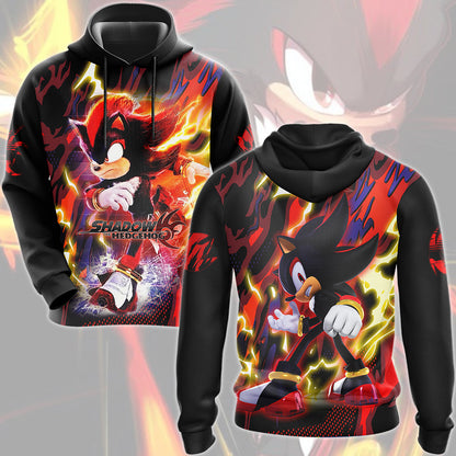 Shadow the Hedgehog (Sonic X) Video Game All Over Printed T-shirt Tank Top Zip Hoodie Pullover Hoodie Hawaiian Shirt Beach Shorts Joggers Hoodie