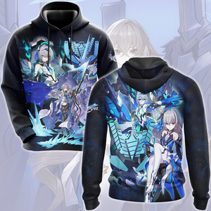 Honkai: Star Rail Bronya Video Game All Over Printed T-shirt Tank Top Zip Hoodie Pullover Hoodie Hawaiian Shirt Beach Shorts Joggers Hoodie S 