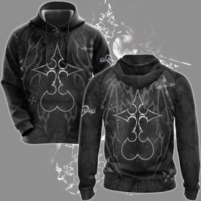 Kingdom Hearts Symbols The Nobody Sigil Video Game All Over Printed T-shirt Tank Top Zip Hoodie Pullover Hoodie Hawaiian Shirt Beach Shorts Joggers