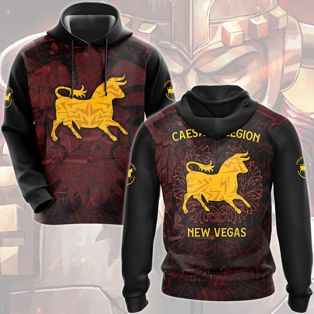 Fallout Caesar's Legion Video Game All Over Printed T-shirt Tank Top Zip Hoodie Pullover Hoodie Hawaiian Shirt Beach Shorts Joggers