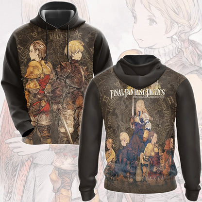 Final Fantasy Tactics: The Ivalice Chronicles Video Game All Over Printed T-shirt Tank Top Zip Hoodie Pullover Hoodie Hawaiian Shirt Beach Shorts Joggers
