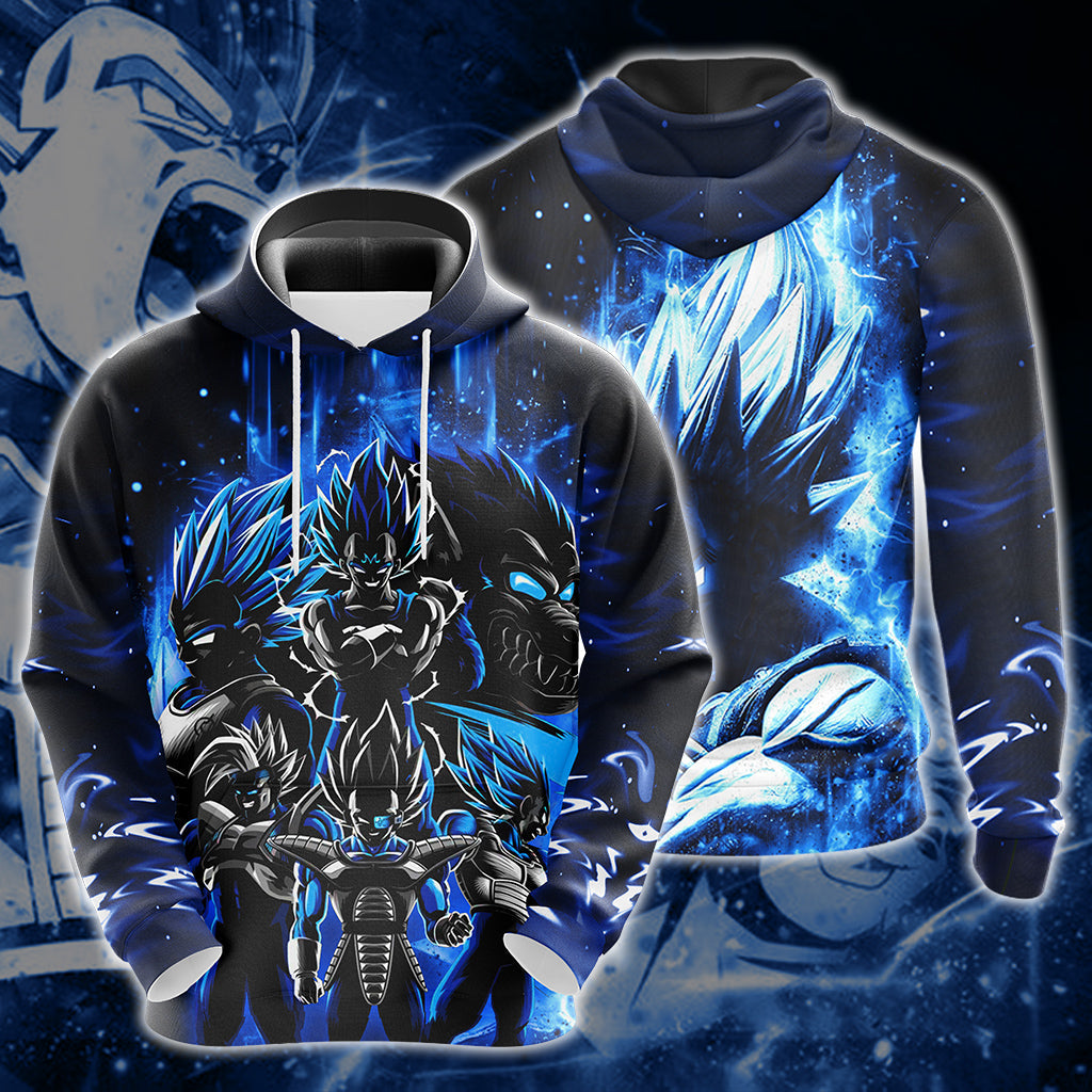 Dragon Ball Vegeta Unisex 3D T-shirt Zip Hoodie Hoodie