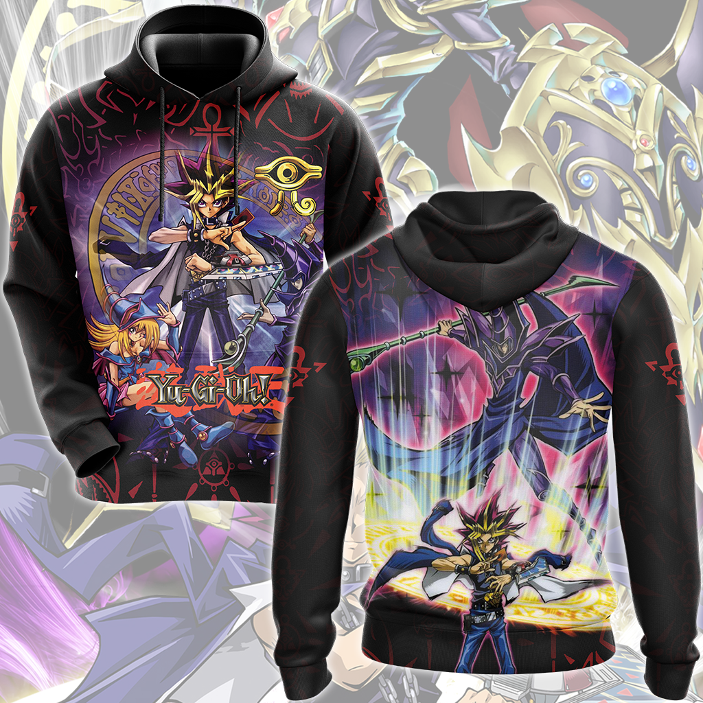 Yu-Gi-Oh! Dark Magician Video Game All Over Printed T-shirt Tank Top Zip Hoodie Pullover Hoodie Hawaiian Shirt Beach Shorts Joggers Hoodie
