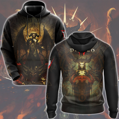 Diablo IV Video Game All Over Printed T-shirt Tank Top Zip Hoodie Pullover Hoodie Hawaiian Shirt Beach Shorts Joggers Hoodie