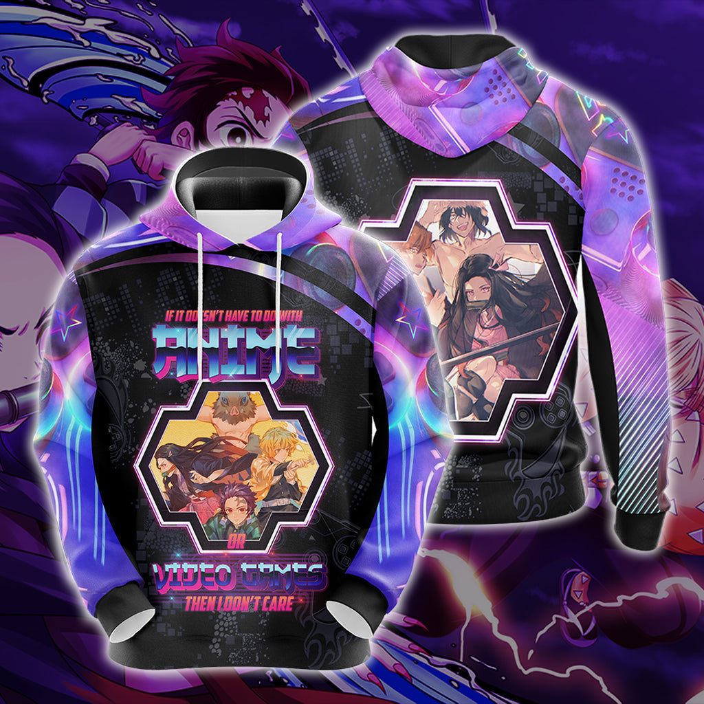 If it doesnt have to do with anime or video games then I dont care Demon Slayer Unisex 3D T-shirt Zip Hoodie Pullover Hoodie Hoodie