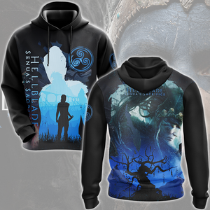 Hellblade: Senua's Sacrifice Video Game All Over Printed T-shirt Tank Top Zip Hoodie Pullover Hoodie Hawaiian Shirt Beach Shorts Joggers Hoodie S 