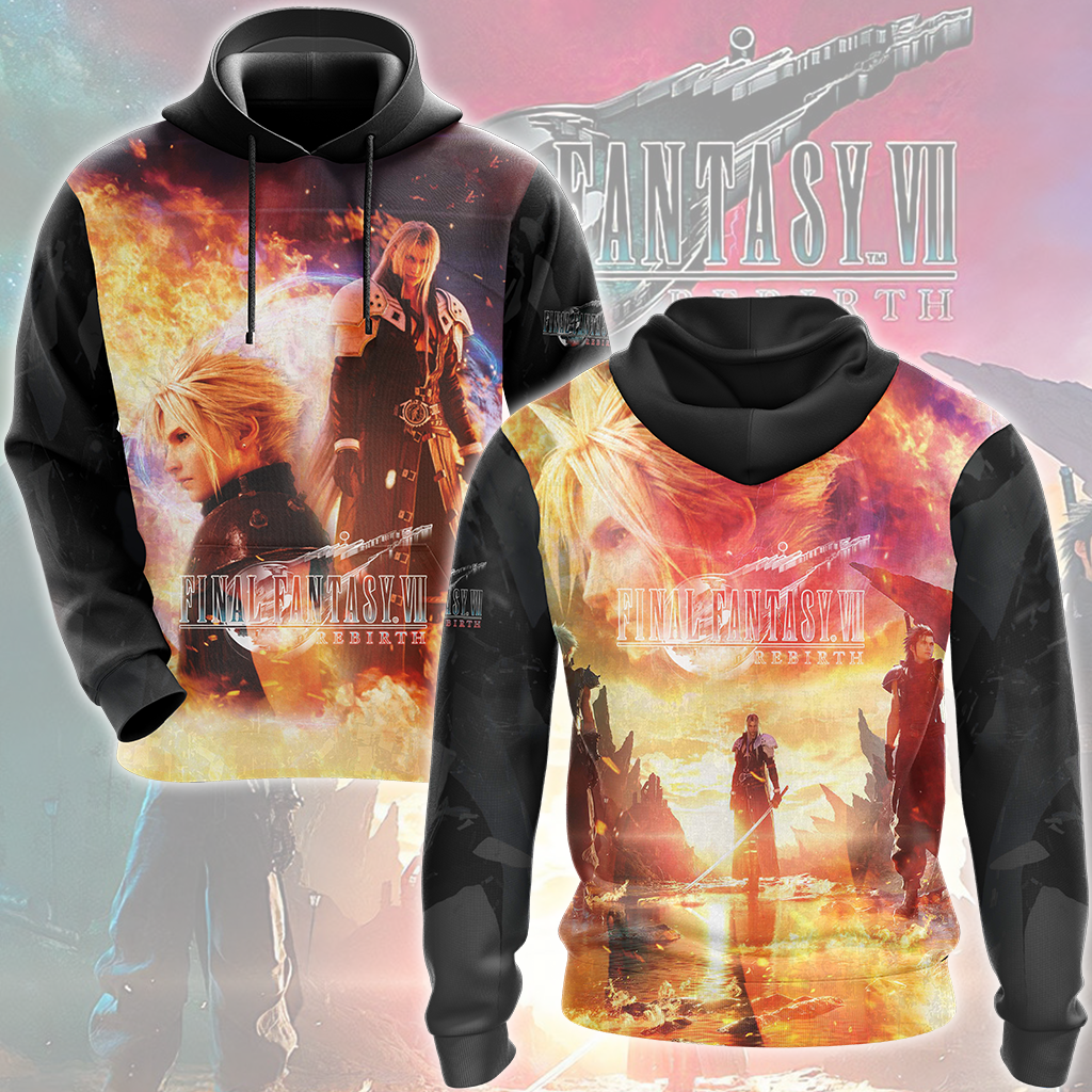 Final Fantasy VII Rebirth Video Game All Over Printed T-shirt Tank Top Zip Hoodie Pullover Hoodie Hawaiian Shirt Beach Shorts Joggers Hoodie