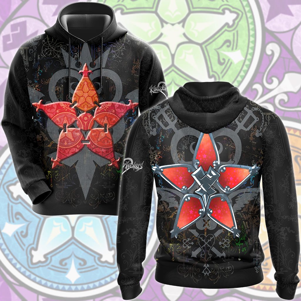 Kingdom Hearts Symbols The Wayfinder Video Game All Over Printed T-shirt Tank Top Zip Hoodie Pullover Hoodie Hawaiian Shirt Beach Shorts Joggers
