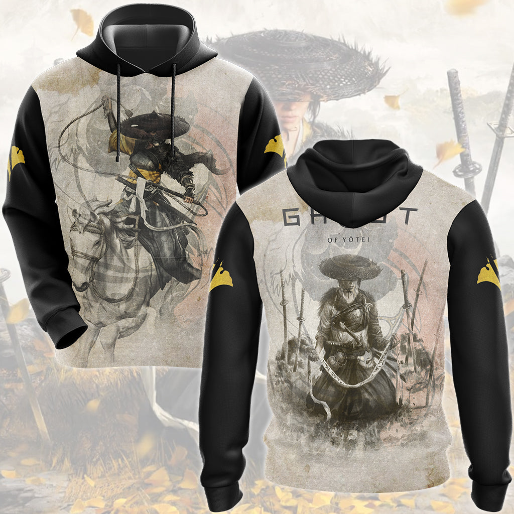 Ghost of Yotei Video Game All Over Printed T-shirt Tank Top Zip Hoodie Pullover Hoodie Hawaiian Shirt Beach Shorts Joggers Hoodie