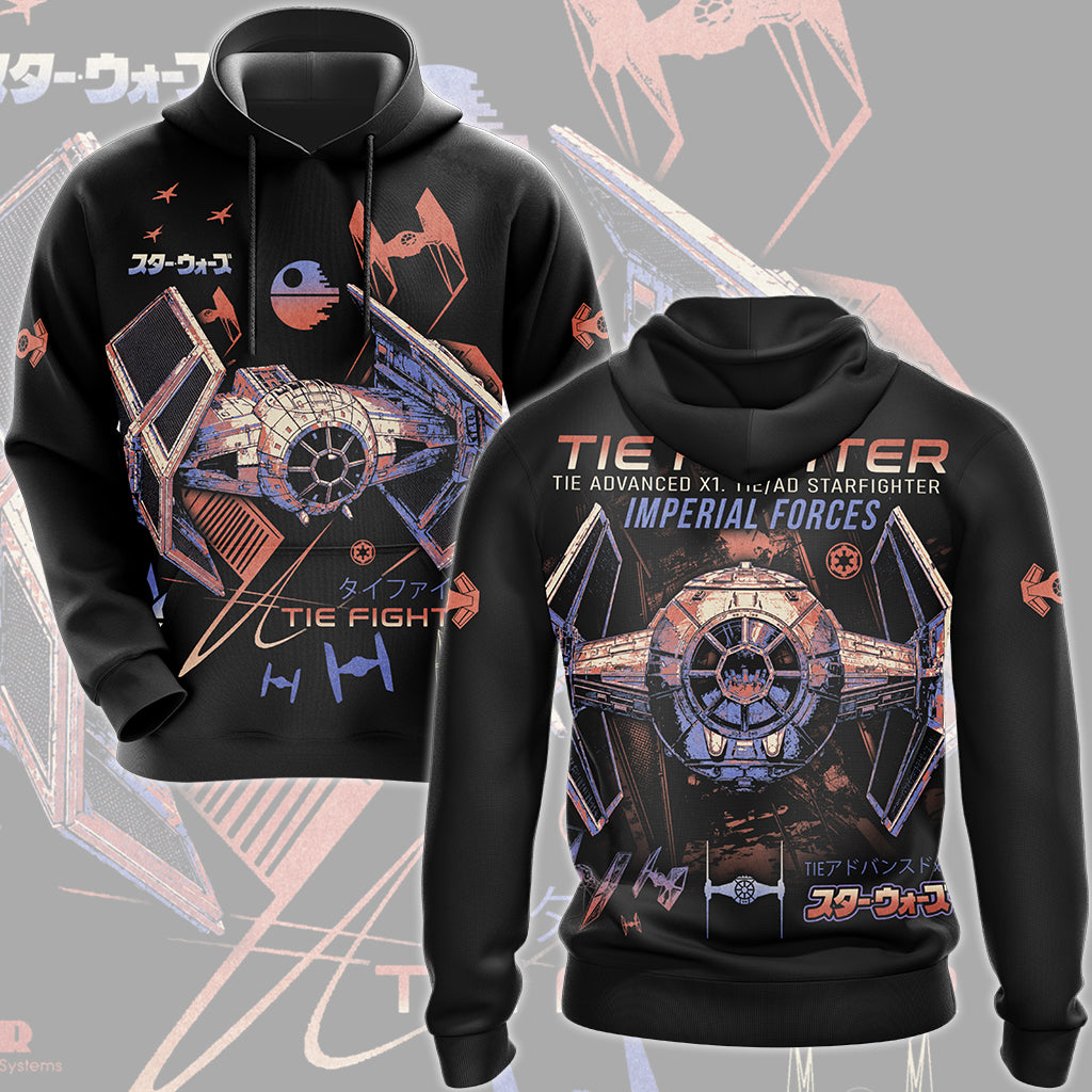 Star Wars Tie Advance Fighter Video Game All Over Printed T-shirt Tank Top Zip Hoodie Pullover Hoodie Hawaiian Shirt Beach Shorts Joggers Hoodie