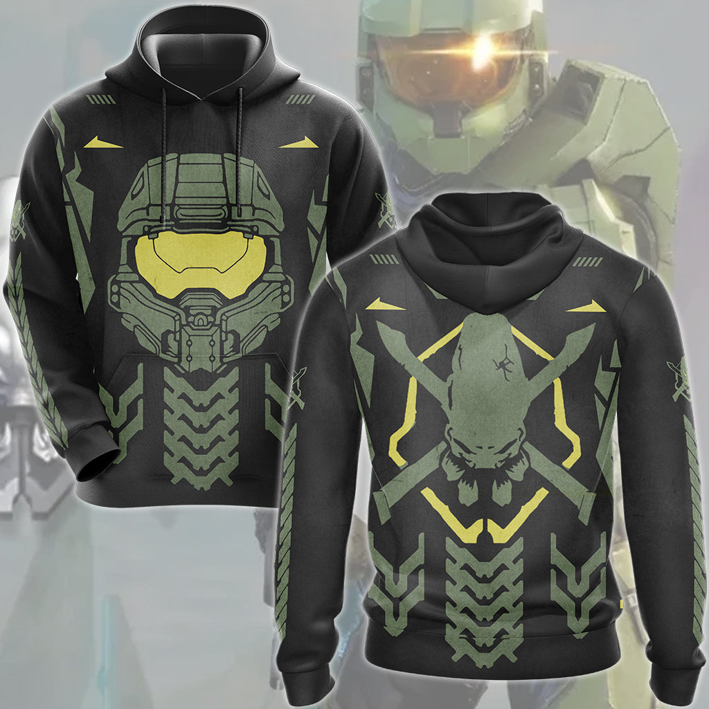 Halo Legendary Symbol Video Game All Over Printed T-shirt Tank Top Zip Hoodie Pullover Hoodie Hawaiian Shirt Beach Shorts Joggers