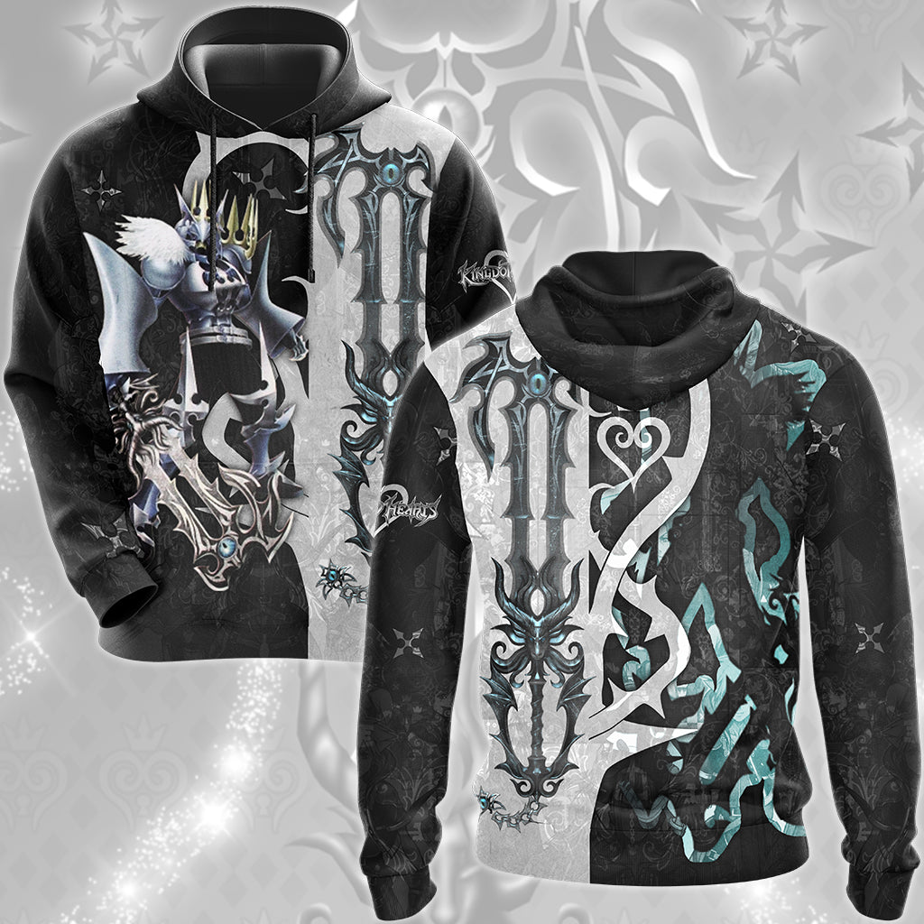 Kingdom Hearts The Gazing Eye (The Master's Eye) Keyblade Video Game All Over Printed T-shirt Tank Top Zip Hoodie Pullover Hoodie Hawaiian Shirt Beach Shorts Joggers Hoodie