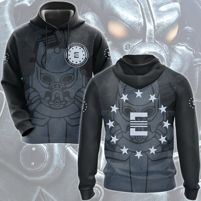 Fallout The Enclave Video Game All Over Printed T-shirt Tank Top Zip Hoodie Pullover Hoodie Hawaiian Shirt Beach Shorts Joggers