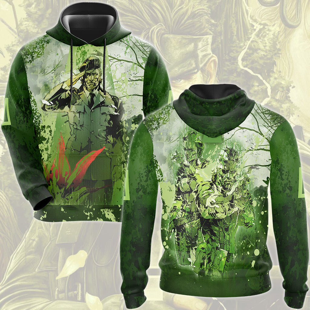 Metal Gear Solid: Snake Eater Video Game All Over Printed T-shirt Tank Top Zip Hoodie Pullover Hoodie Hawaiian Shirt Beach Shorts Joggers Hoodie