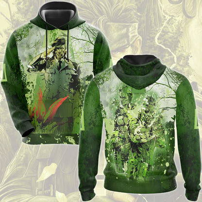 Metal Gear Solid: Snake Eater Video Game All Over Printed T-shirt Tank Top Zip Hoodie Pullover Hoodie Hawaiian Shirt Beach Shorts Joggers Hoodie