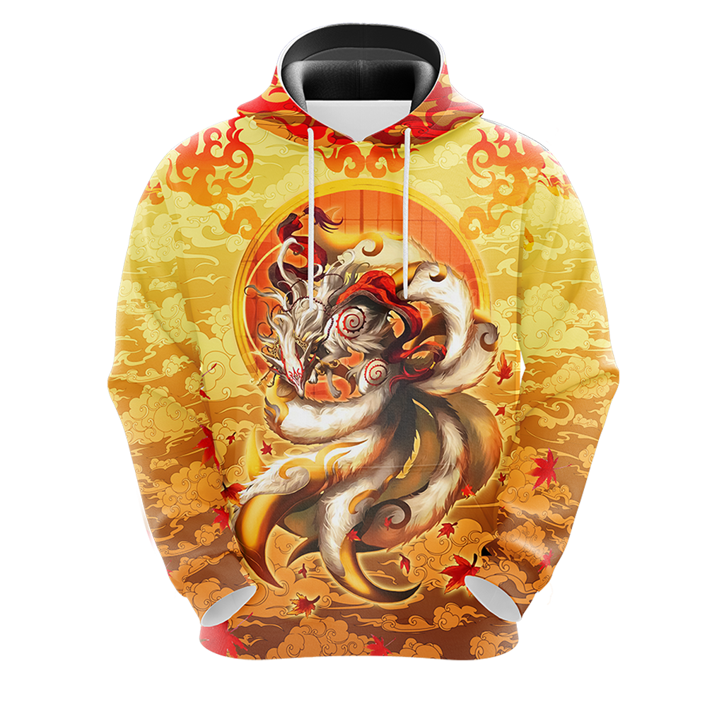 Nine Tail Okami Fox Unisex 3D T-shirt