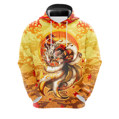 Nine Tail Okami Fox Unisex 3D T-shirt