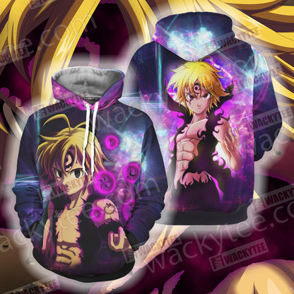 The Seven Deadly Sins Meliodas Assault Mode 3D T-shirt Hoodie