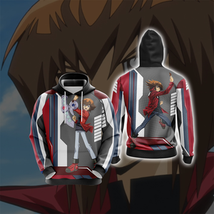 Yu-Gi-Oh! Yuki Judai New Unisex 3D T-shirt Zip Hoodie S 