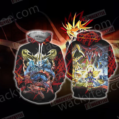 Yu Gi Oh! Yami Yugi And Egyptian God Cards 3D T-shirt Hoodie