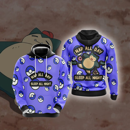 Snorlax Unisex 3D T-shirt Hoodie