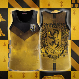 Hufflepuff Edition Harry Potter New Unisex 3D T-shirt Tank Top S 