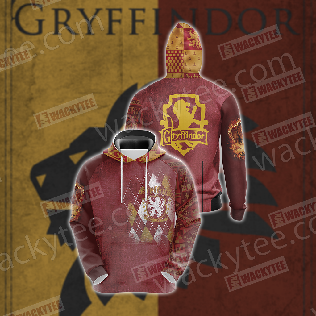 Harry Potter - Gryffindor House Unisex 3D T-shirt Hoodie