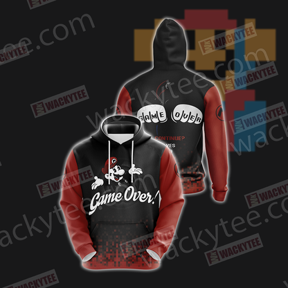 Mario Game Over Unisex 3D T-shirt Hoodie