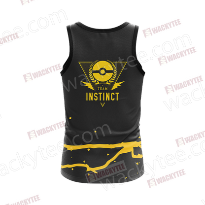 Team Instinct Pokemon Go Unisex 3D T-shirt