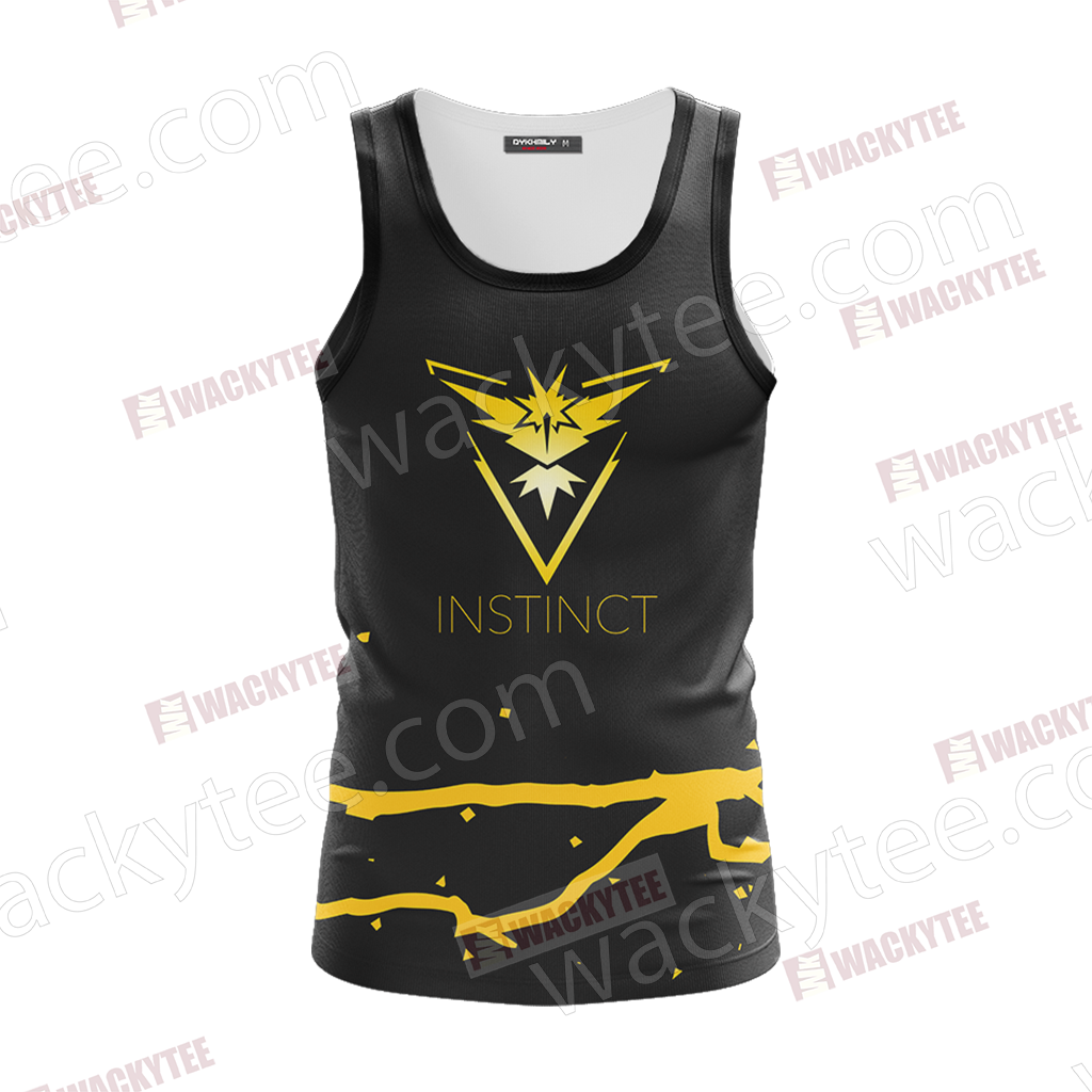 Team Instinct Pokemon Go Unisex 3D T-shirt