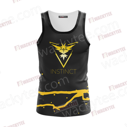Team Instinct Pokemon Go Unisex 3D T-shirt