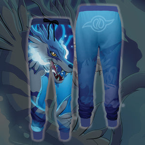 Digimon Garurumon 3D T-shirt Tank Top Hoodie Beach Shorts Joggers Joggers S 