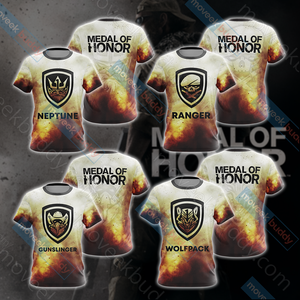 Medal of Honor - Gunslinger Unisex 3D T-shirt   