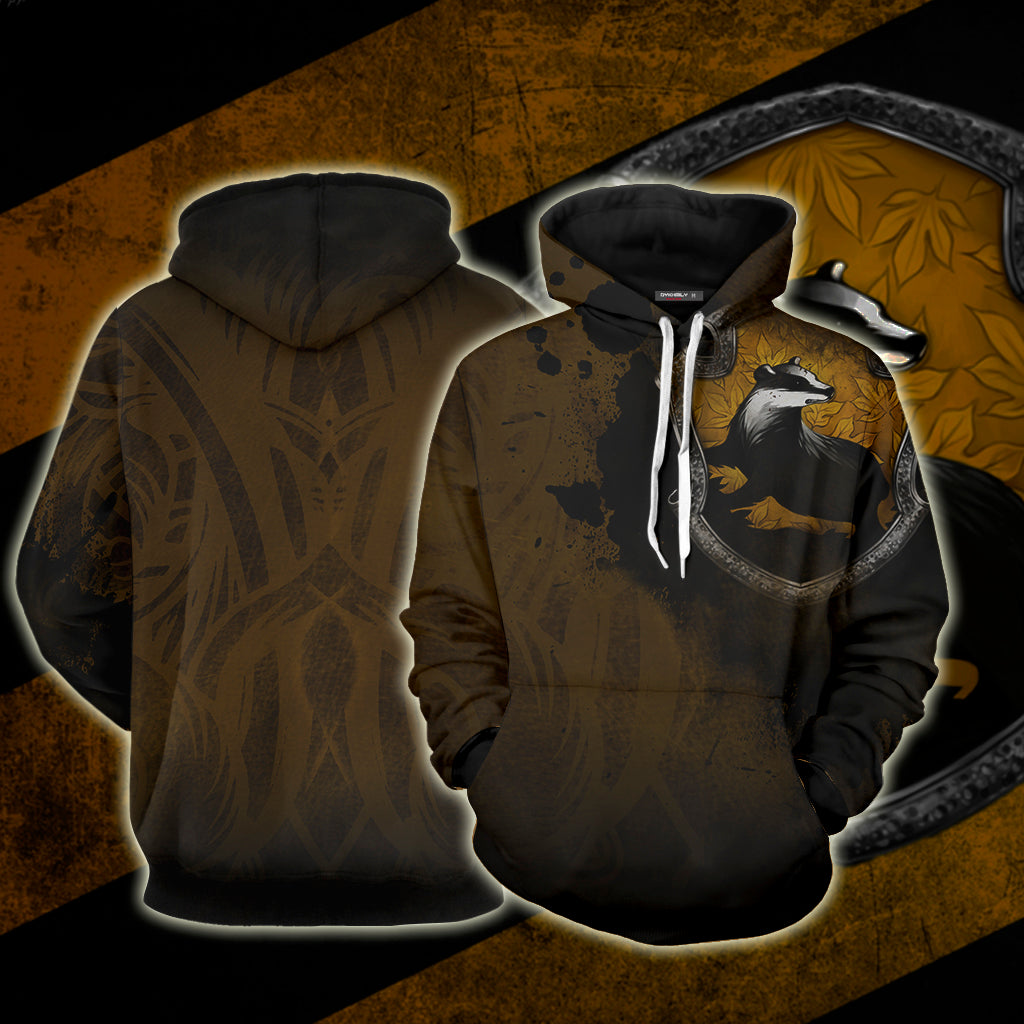 The Hufflepuff Badger Hogwarts Harry Potter Unisex T-shirt Hoodie