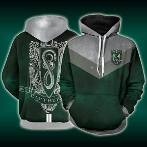 Slytherin Edition Harry Potter New Unisex 3D T-shirt Hoodie S 