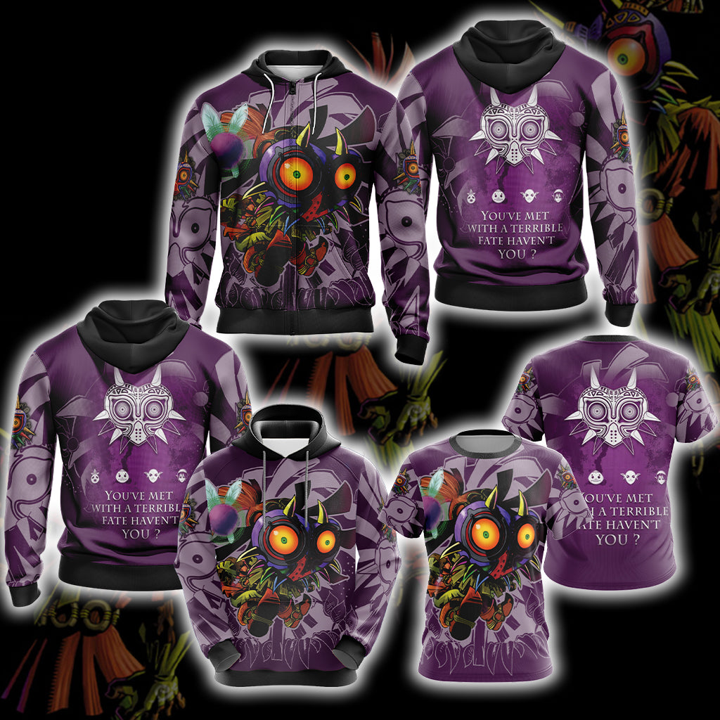 The Legend Of Zelda: Majora's Mask Unisex 3D T-shirt Zip Hoodie Pullover Hoodie