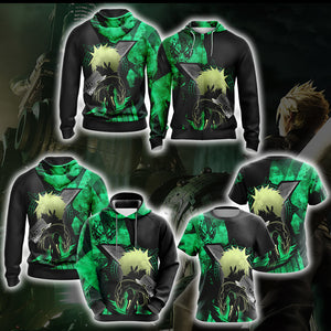 Final Fantasy VII - Cloud Strife New Unisex 3D T-shirt   