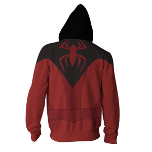 Scarlet Spider II Cosplay PS4 New Look Zip Up Hoodie Jacket   