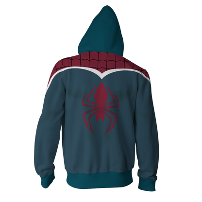 Spider-UK Cosplay PS4 New Look Zip Up Hoodie Jacket