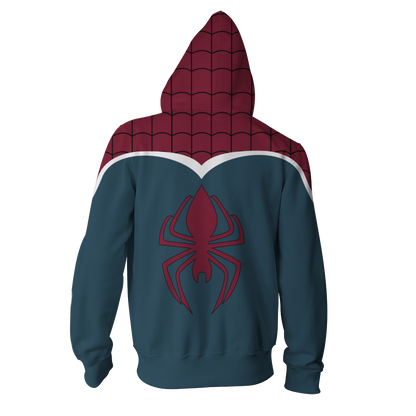 PS4 Spider-UK Cosplay New Look Zip Up Hoodie Jacket