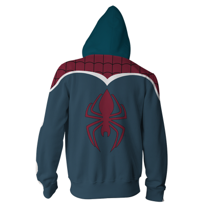 Spider-UK Cosplay PS4 New Look Zip Up Hoodie Jacket