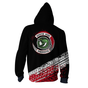 Riverdale Southside Serpents Zip Up Hoodie   