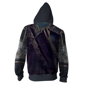 The Witcher 3 Wild Hunt Geralt Of Rivia Cosplay Zip Up Hoodie   