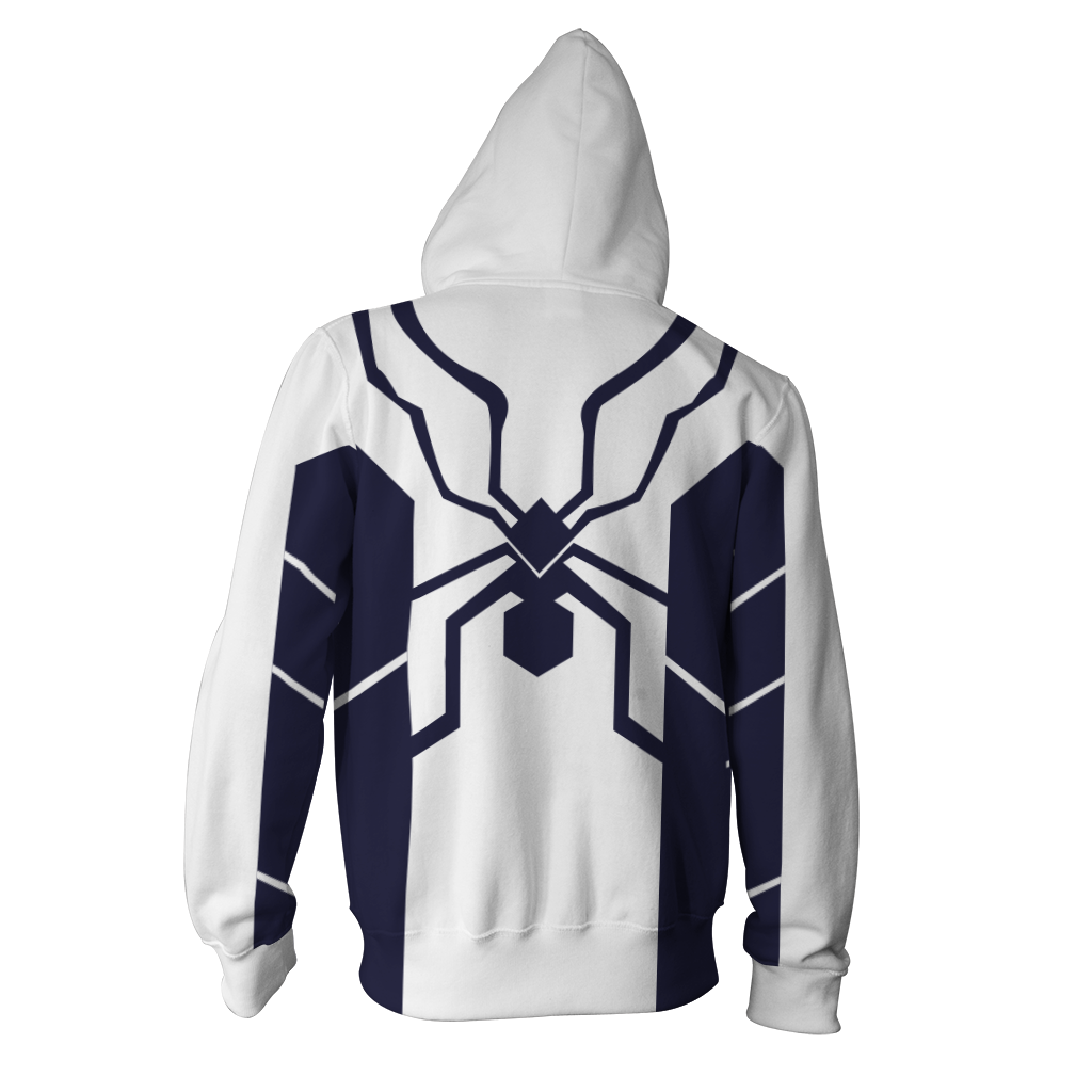 Future Foundation Spider-Man Cosplay Zip Up Hoodie Jacket
