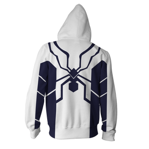 Future Foundation Spider-Man Cosplay Zip Up Hoodie Jacket   