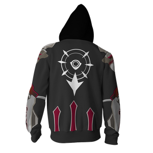 Elsword Solace Cosplay Zip Up Hoodie Jacket   