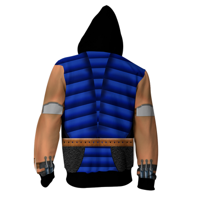 Mortal Kombat Sub-Zero Cosplay Zip Up Hoodie Jacket