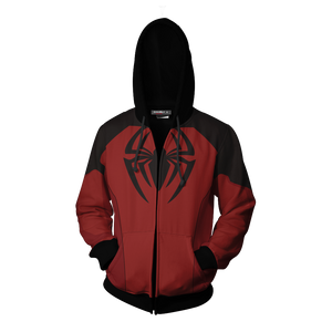 Scarlet Spider II Cosplay PS4 New Look Zip Up Hoodie Jacket   