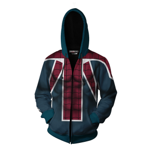 Spider-UK Cosplay PS4 New Look Zip Up Hoodie Jacket   