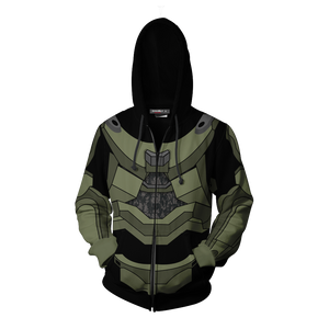 Halo Master Chief Cosplay Zip Up Hoodie Jacket   